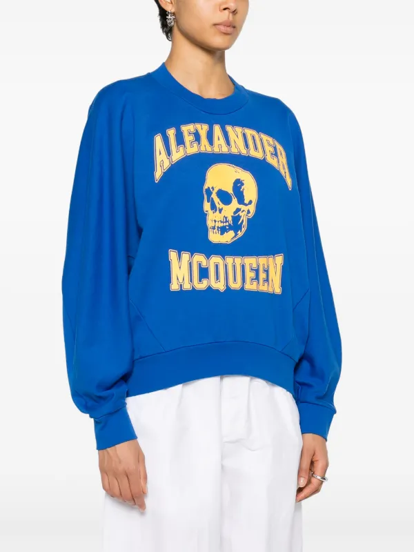 Alexander McQueen スカル スウェットシャツ | ブルー | FARFETCH JP
