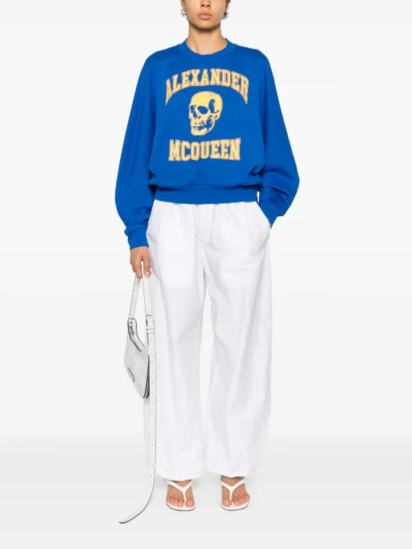 Alexander McQueen スカル スウェットシャツ | ブルー | FARFETCH JP