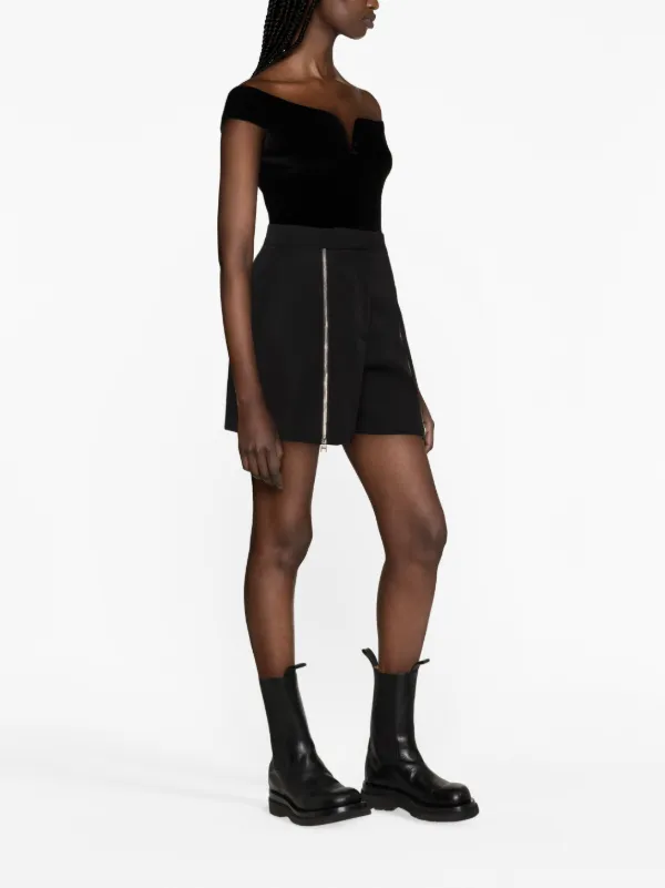 ◆ALEXANDER MCQUEEN ジップ装飾スリムカットパンツ Alexander McQueen ジッパーパンツ