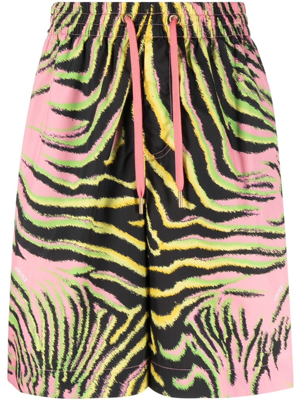 Versace mix-print drawstring shorts - Pink
