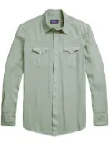 Ralph Lauren Purple Label long-sleeve lyocell shirt - Green