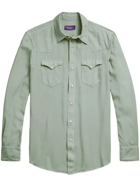 Ralph Lauren Purple Label long-sleeve lyocell shirt