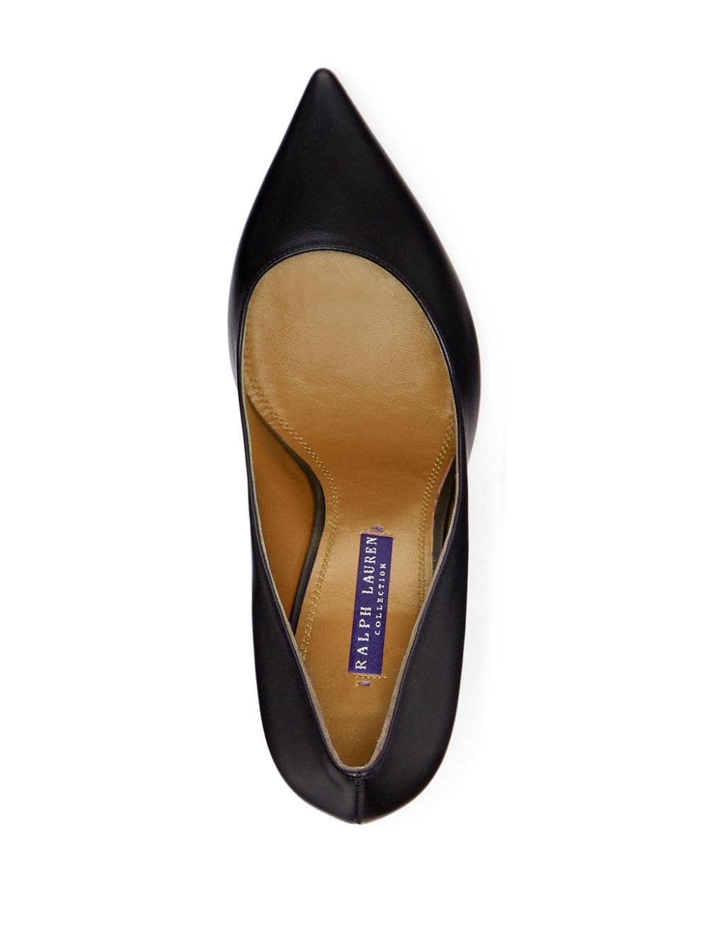 Shop Ralph Lauren Armissa 75mm Leather Pumps In Black