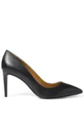 Ralph Lauren Collection Armissa 75mm leather pumps - Black