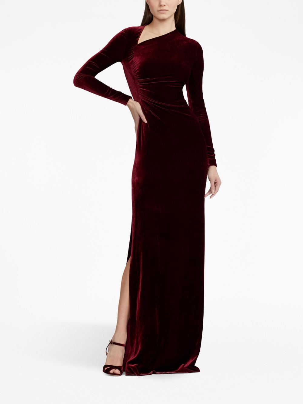 Ralph Lauren Collection Kinslee ruched velvet gown Women