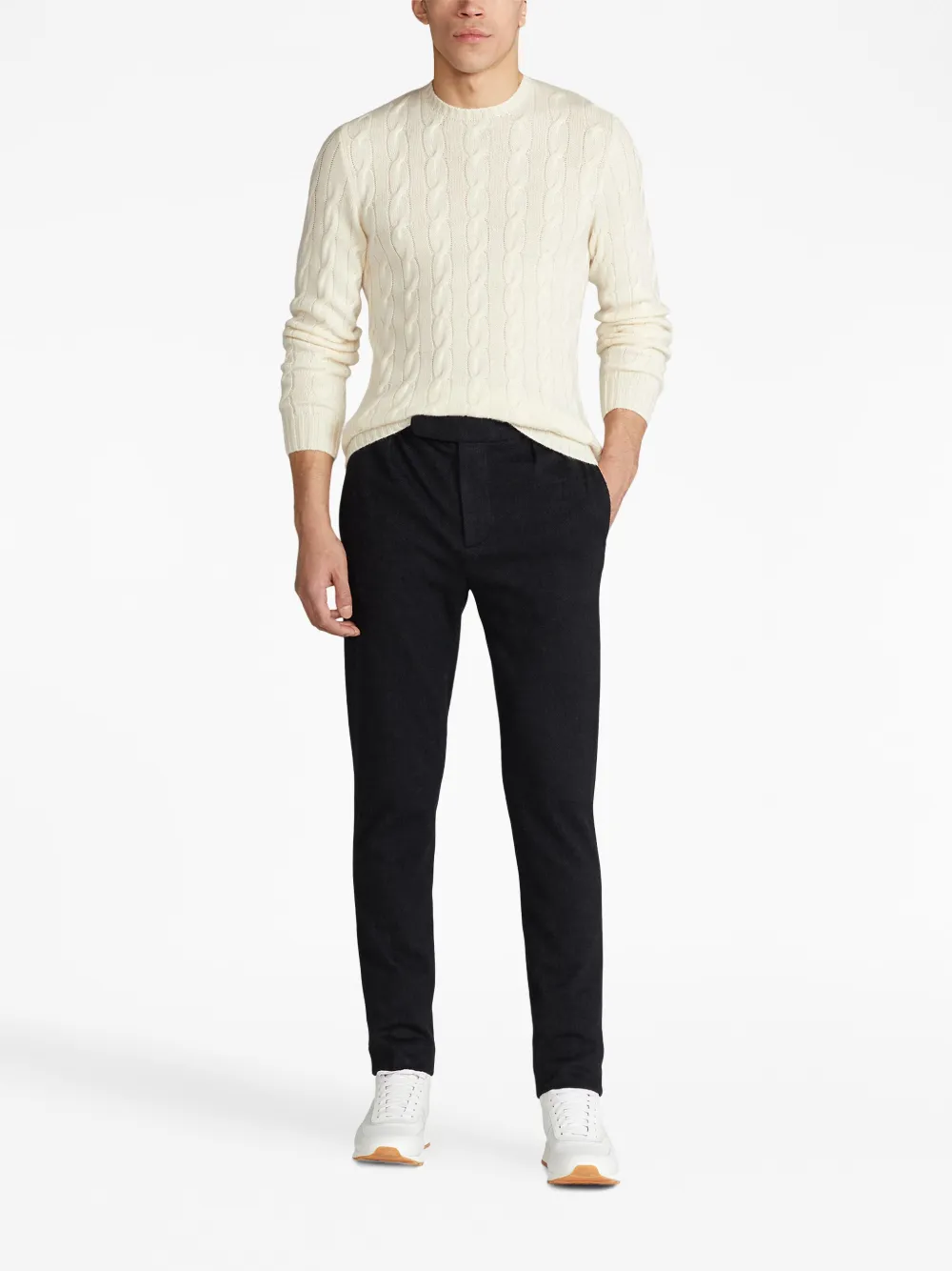 ralphlaurenpurplelabel Ralph Lauren Purple Label Kasjmier trui - Beige