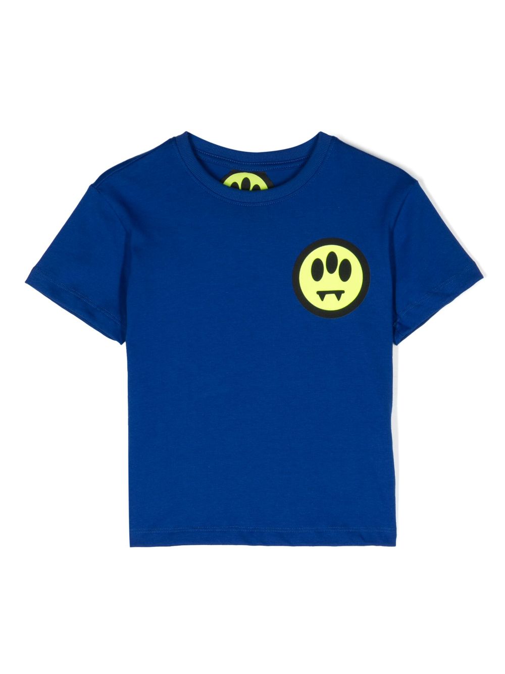 Barrow kids logo-print cotton T-shirt - Blue