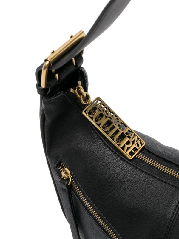 Versace collection pebbled leather shoulder online bag