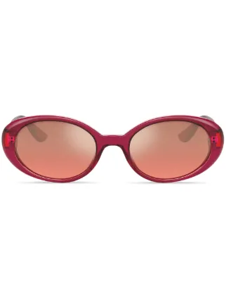 DOLCE & GABBANA Red Oval Sunglasses New Dolce & Gabbana DG4448F 3088E4 RED Pink Mirror Oval  main image 2