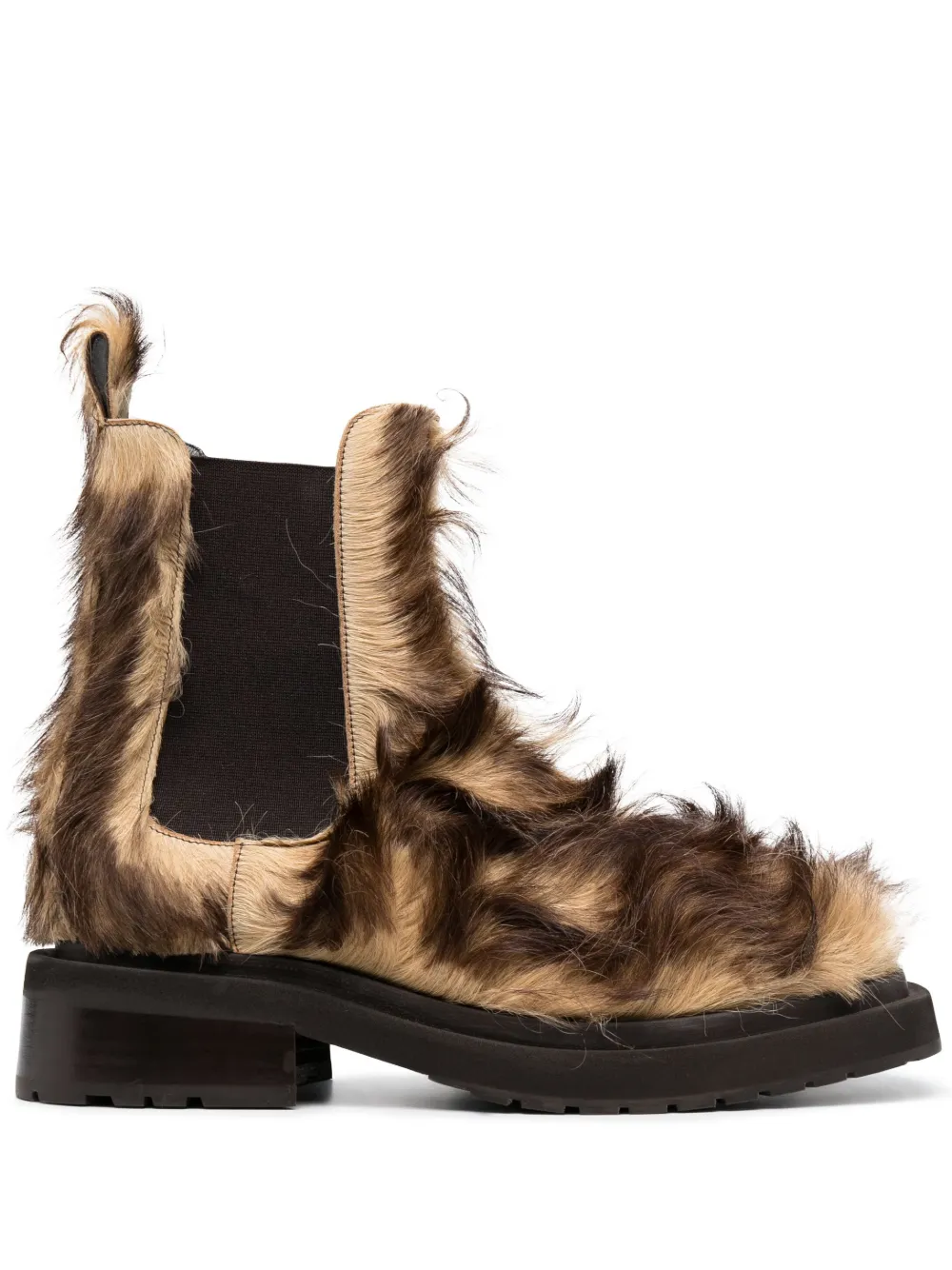 Eckhaus Latta - Mike calf-hair leather boots