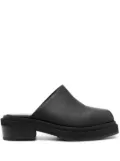 Eckhaus Latta Zoe 55mm leather mules - Black