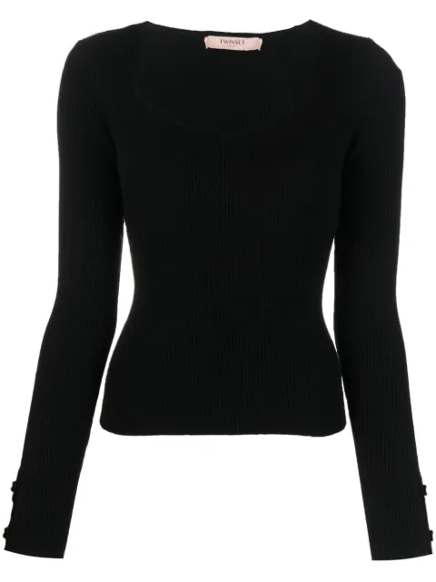 TWINSET Geripptes Oberteil