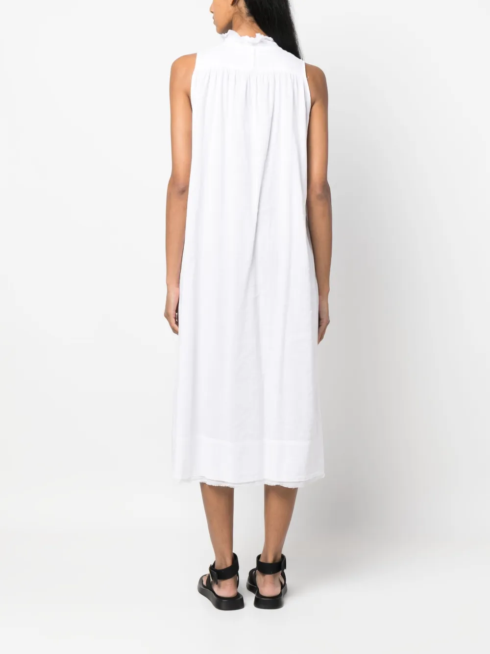 Kristensen Du Nord ラッフル ノースリーブドレス Farfetch