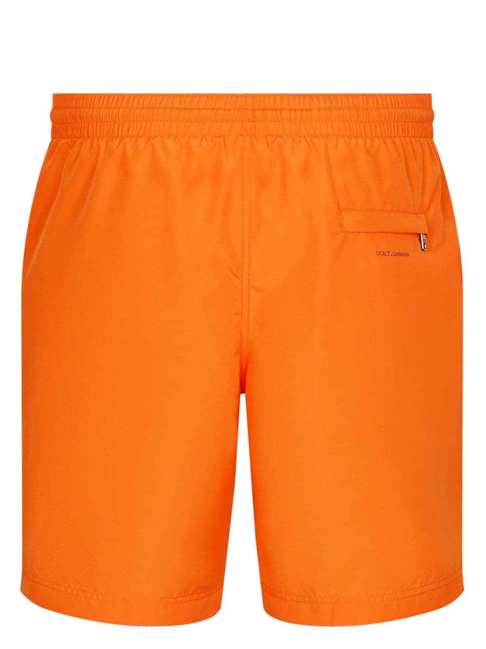 Shop Dolce & Gabbana Dgvib3 Logo-print Swim Shorts In Orange