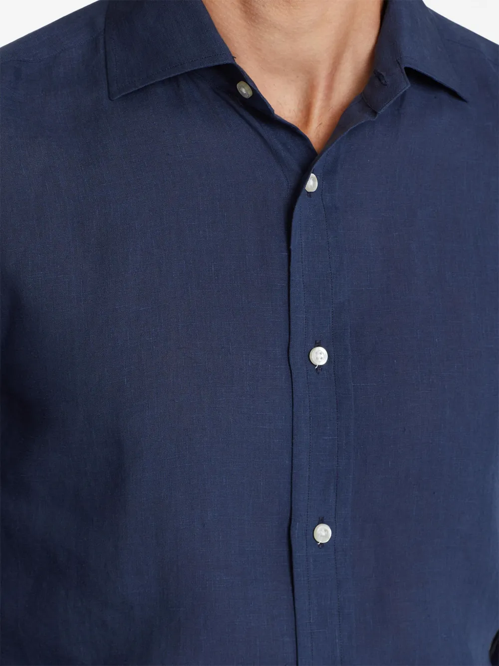 Ralph Lauren Purple Label リネンシャツ | ブルー | FARFETCH JP