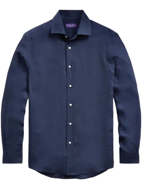 Ralph Lauren Purple Label classic-collar linen shirt 