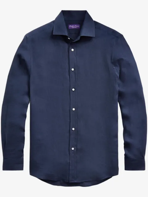 Ralph Lauren Purple Label classic-collar linen shirt
