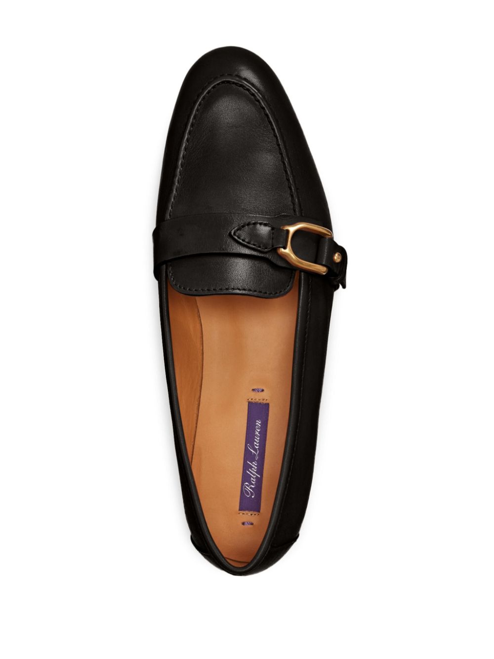 Ralph Lauren Collection Audrey Wellington leren loafers Zwart