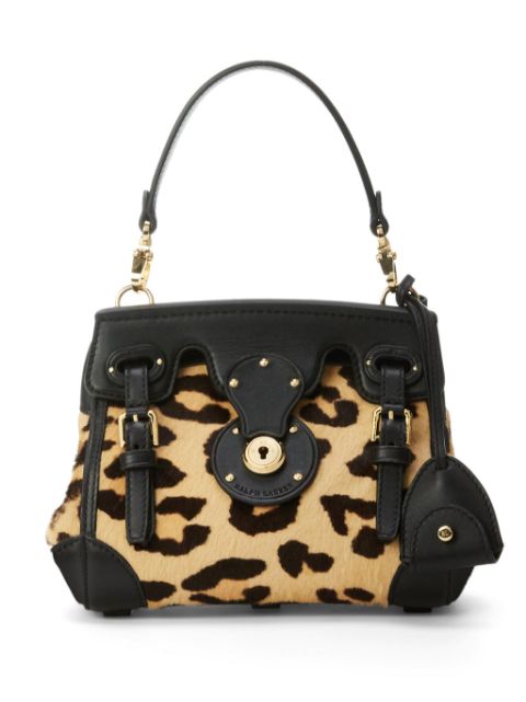 Ralph Lauren Collection Ricky leopard-print satchel bag Women