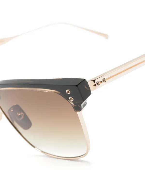 DITA ブラウンレンズ スクエアサングラス Dita Eyewear スクエアフレーム サングラス | ブラウン | FARFETCH JP