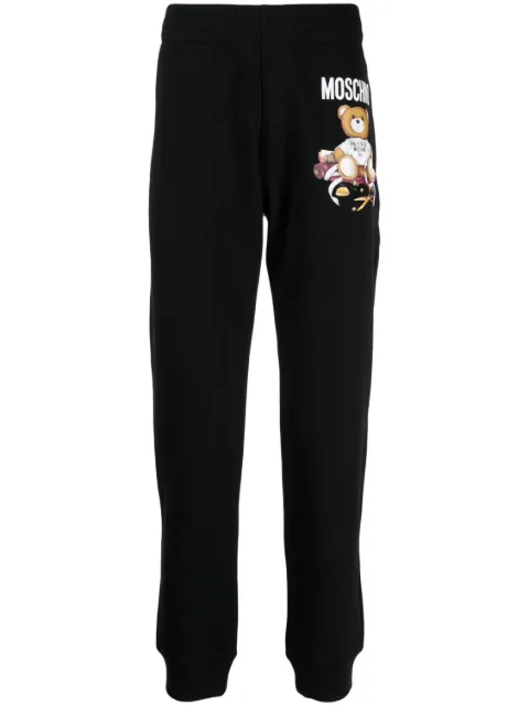 Moschino Teddy Bear-print cotton track pants