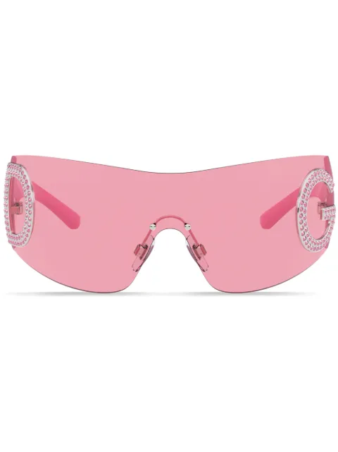 Dolce & Gabbana Eyewear 리에디션 실드 로고 선글라스