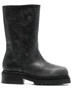 【関税込み】Eckhaus Latta ブラック Zoe クロッグ Eckhaus Latta Zoe 55mm レザークロッグ | ブラック | FARFETCH JP