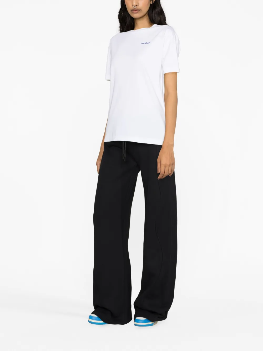 Cheap Off-White piping-detail cotton track pants Women