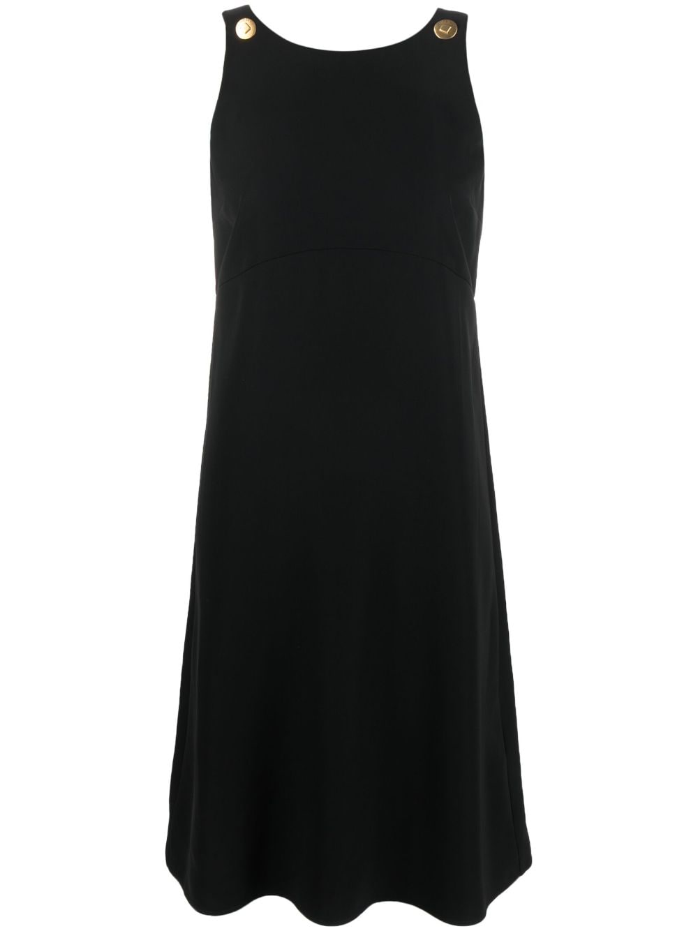 Shop Givenchy Button-detail Sleeveless Dress In Black