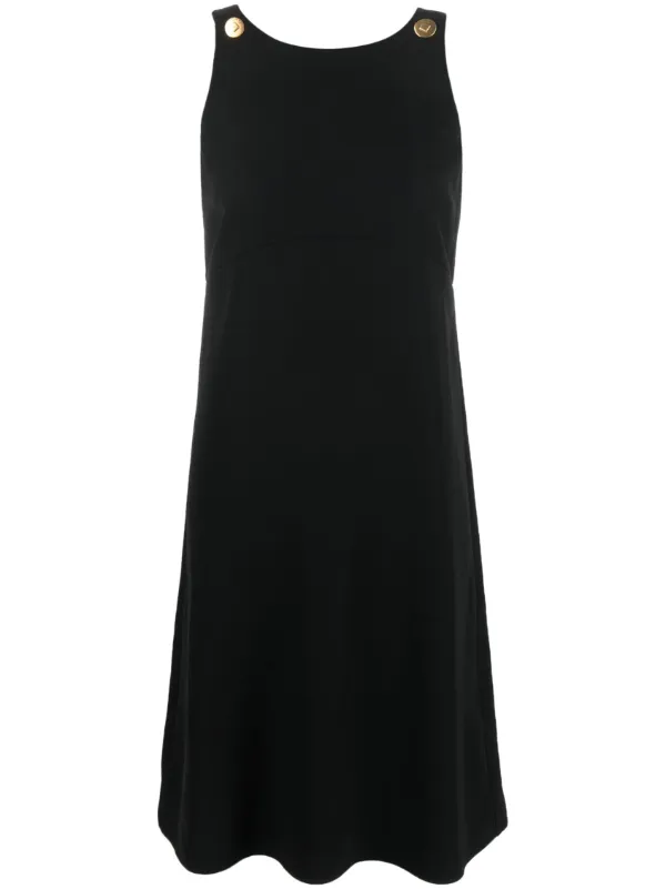 【関税・送料込み】GIVENCHY DRESSES BLACK VISCOSE SLEEVELESS 270344-26528-Givenchy-ruched-