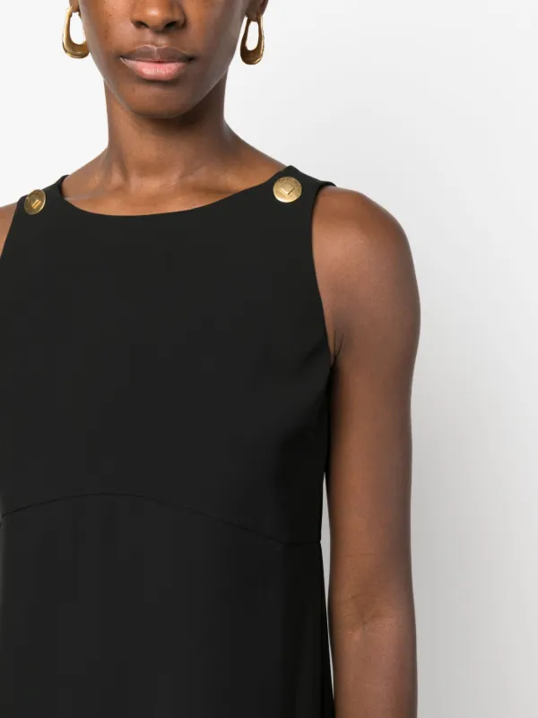 Givenchy button-detail Sleeveless Dress | Black | FARFETCH