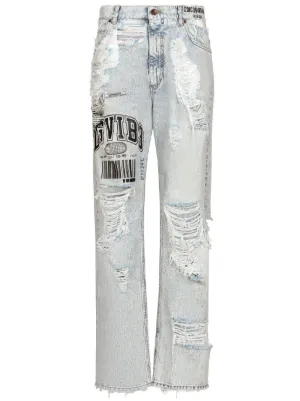 D&G DOLCE&GABBANA ホワイトデニム ダメージ加工 swag 32 20730910_51540919_300.jpg
