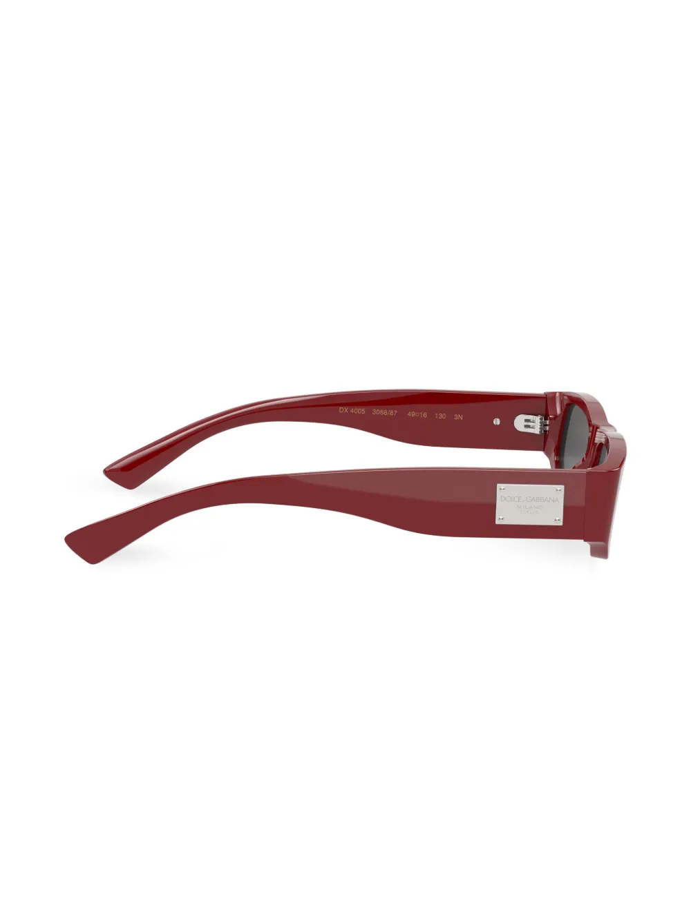 Shop Dolce & Gabbana Mini Me Rectangle-frame Sunglasses In Red