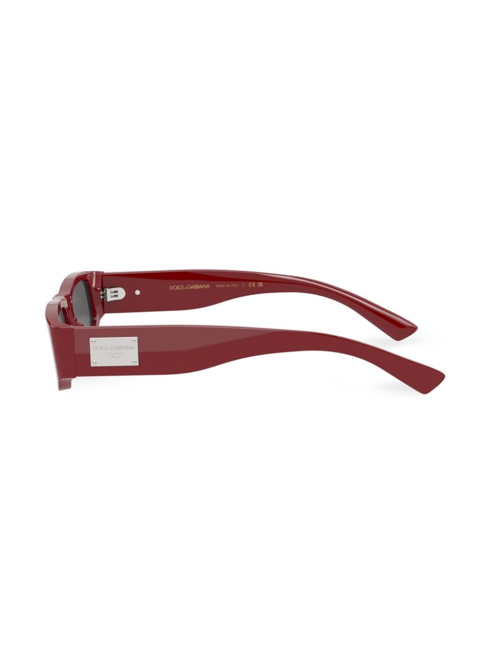 Shop Dolce & Gabbana Mini Me Rectangle-frame Sunglasses In Red