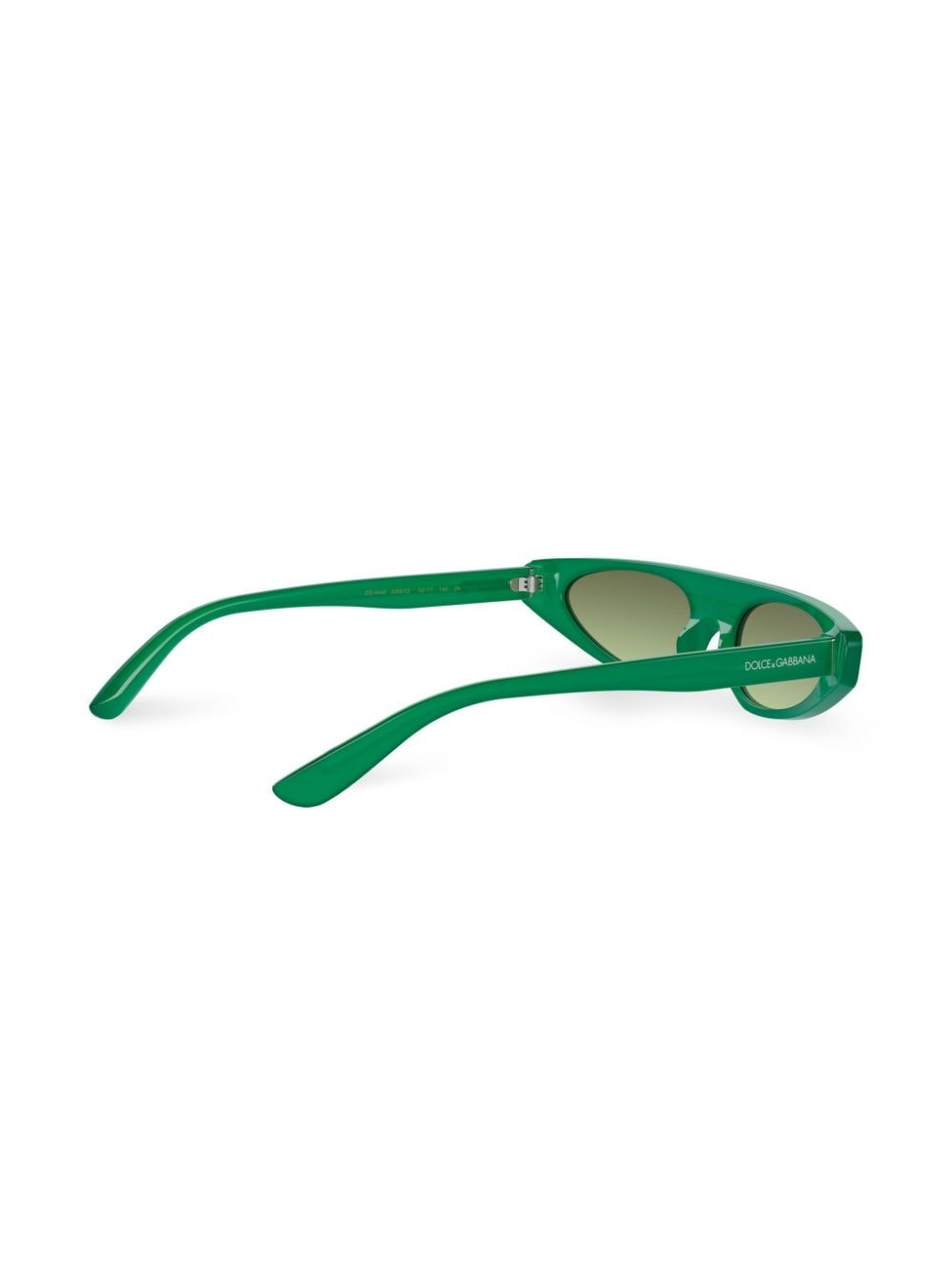 Shop Dolce & Gabbana Re-edition Dna Cat-eye Sunglasses In Grün