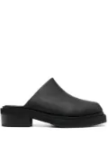 Eckhaus Latta Zoe 55mm leather clogs - Black