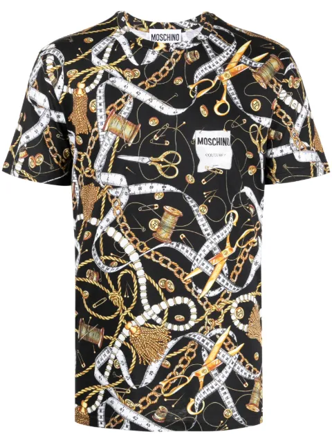 Moschino Sartorial-print cotton T-shirt