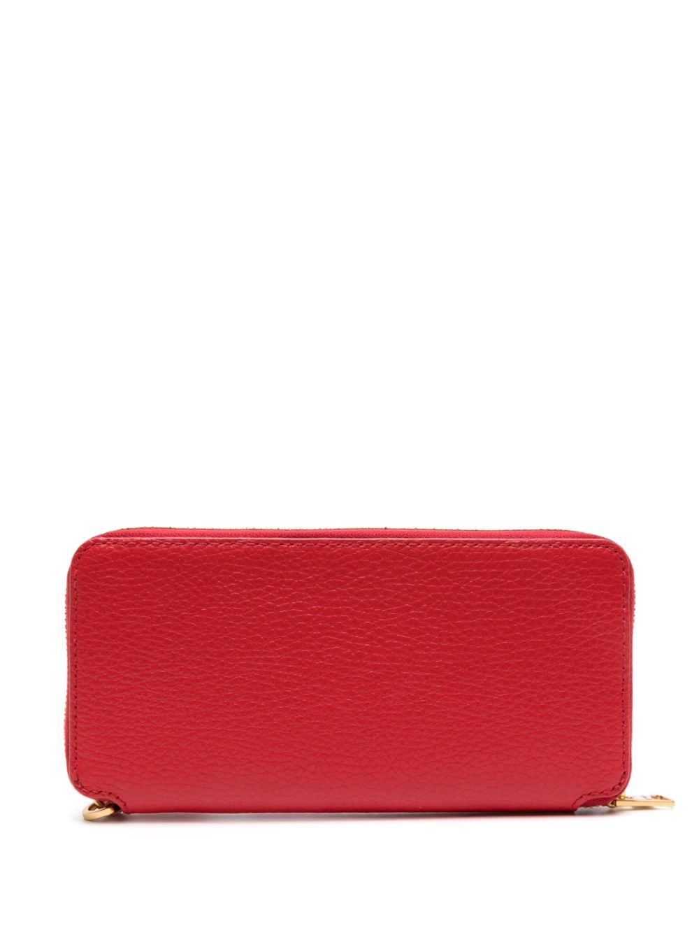 Bimba y Lola logo-lettering leather wallet - Rood