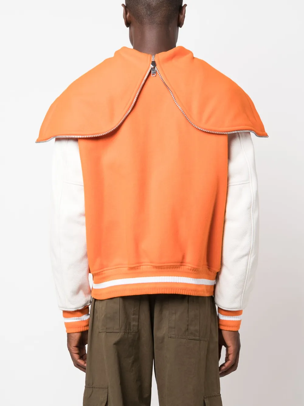 Givenchy Universiteitsjack met logopatch Oranje
