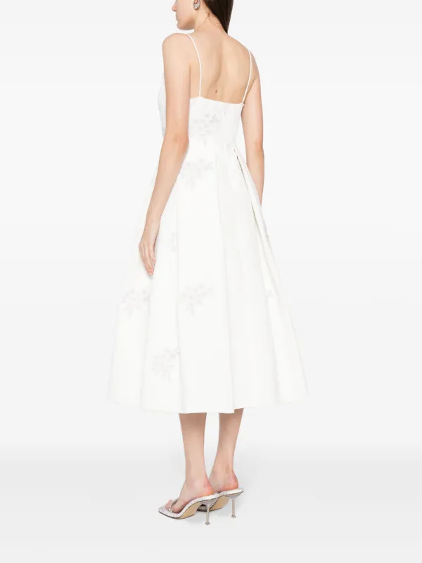 sachin & babi audra pleated embellished midi dress Sachin & Babi Audra Pleated Embroidered Midi Dress