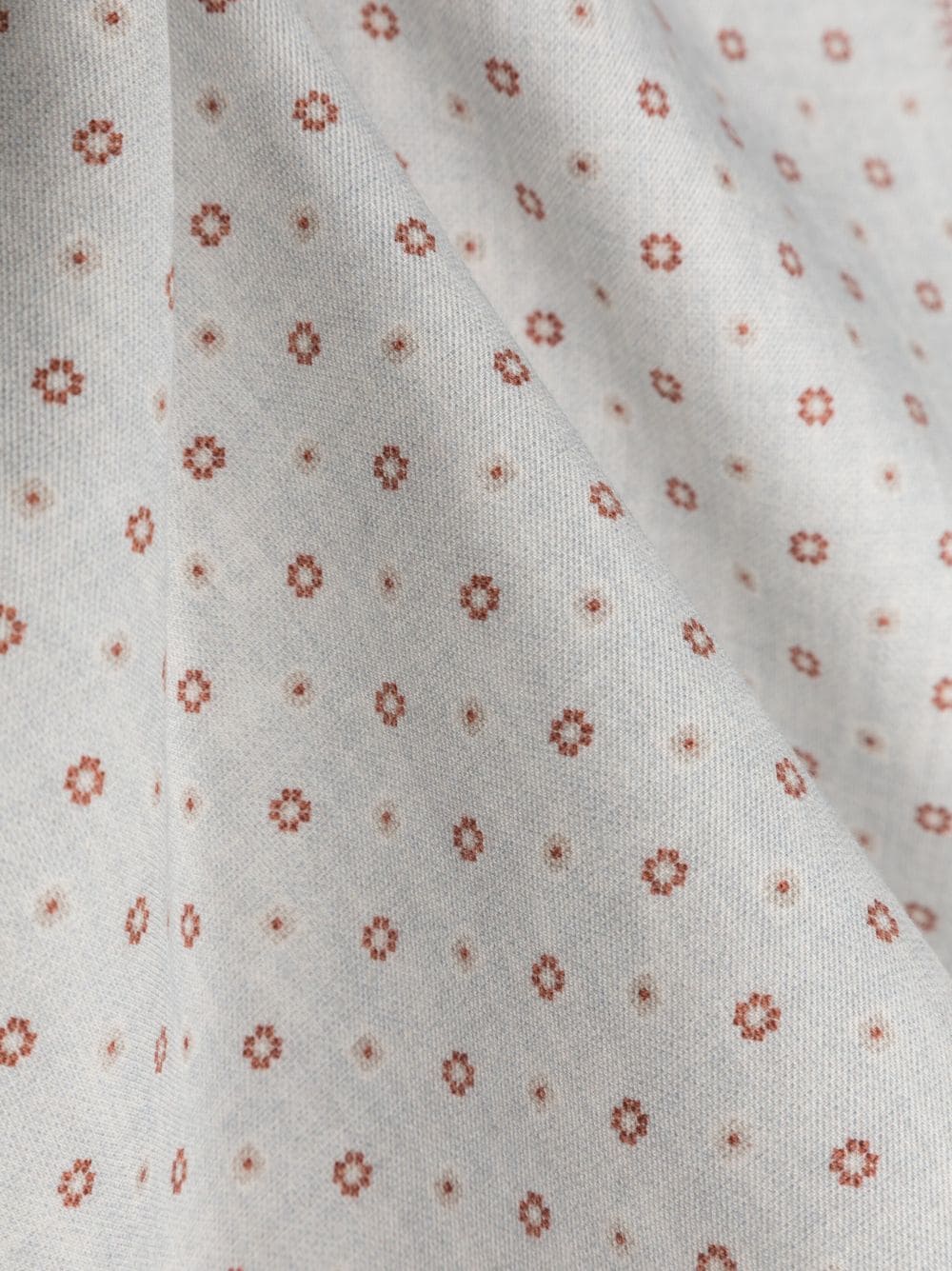Shop Eleventy Floral-print Cotton-wool Scarf In Grey