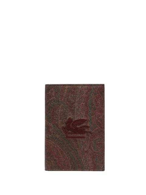 ETRO cartera con motivo de cachemira en jacquard