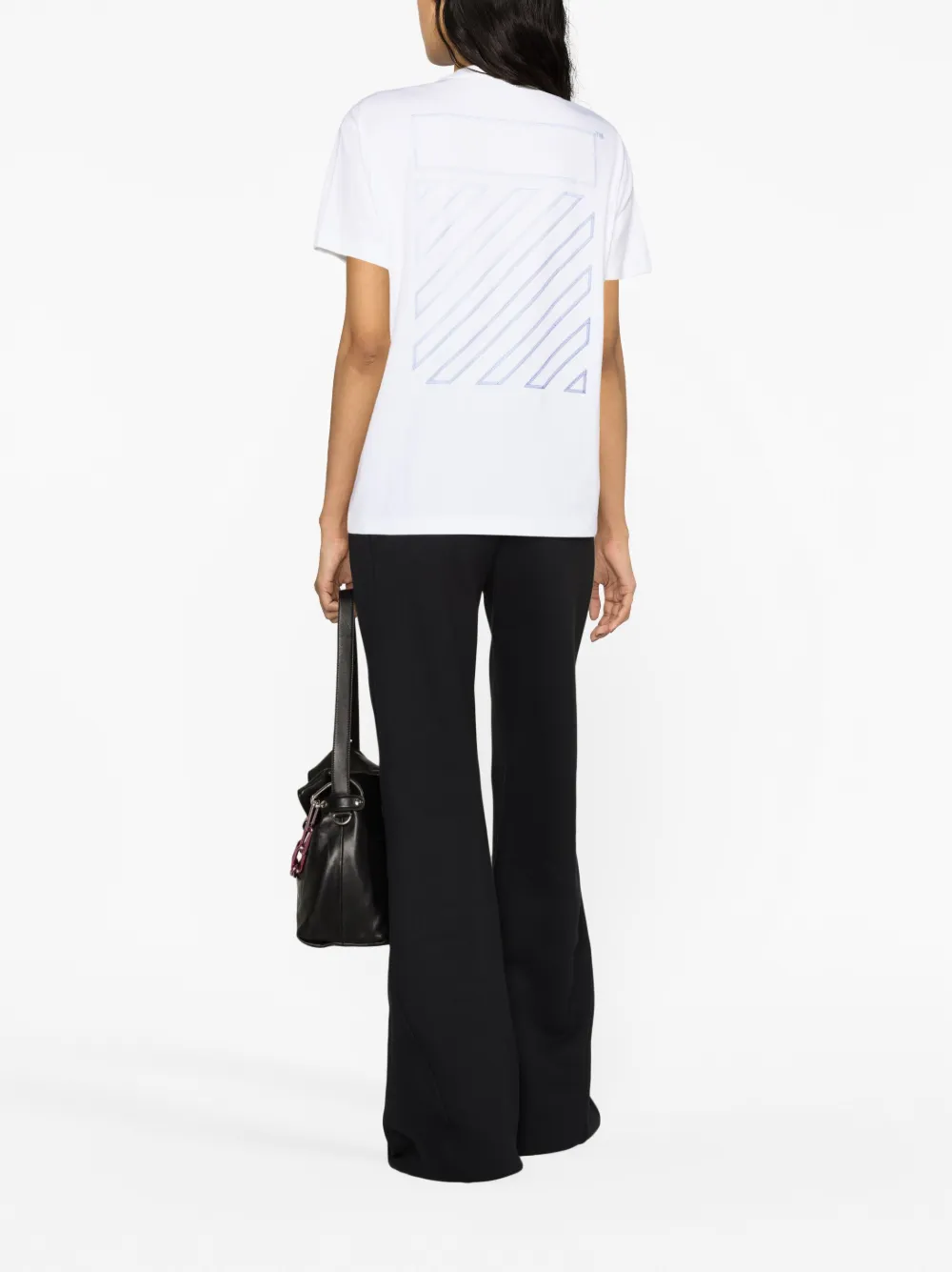 Off-White logo-print cotton T-shirt - Wit