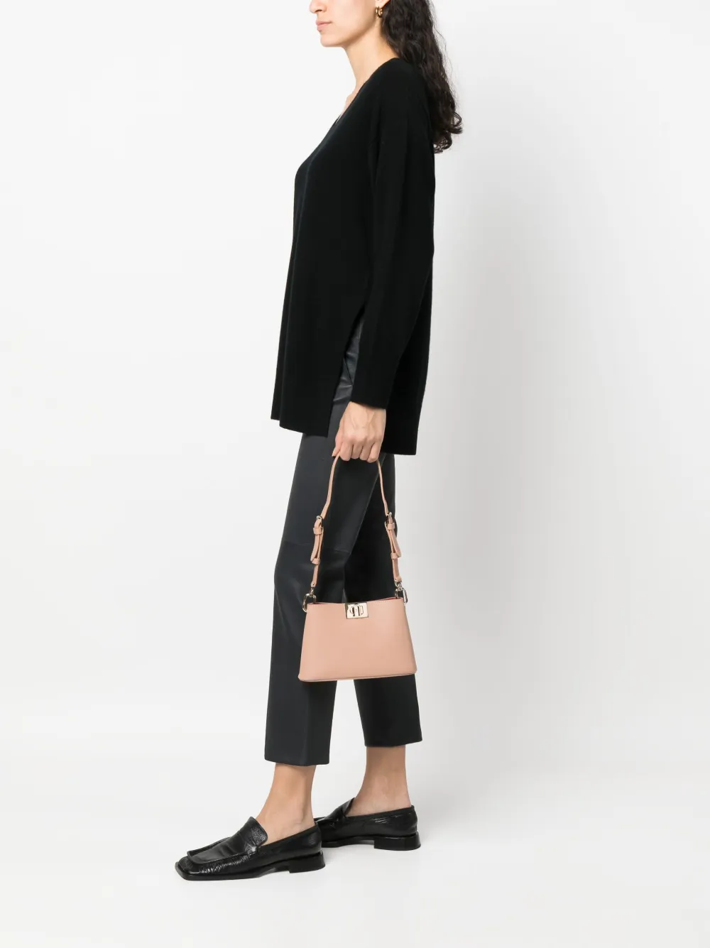 Furla mini Fleur shoulder bag - Roze
