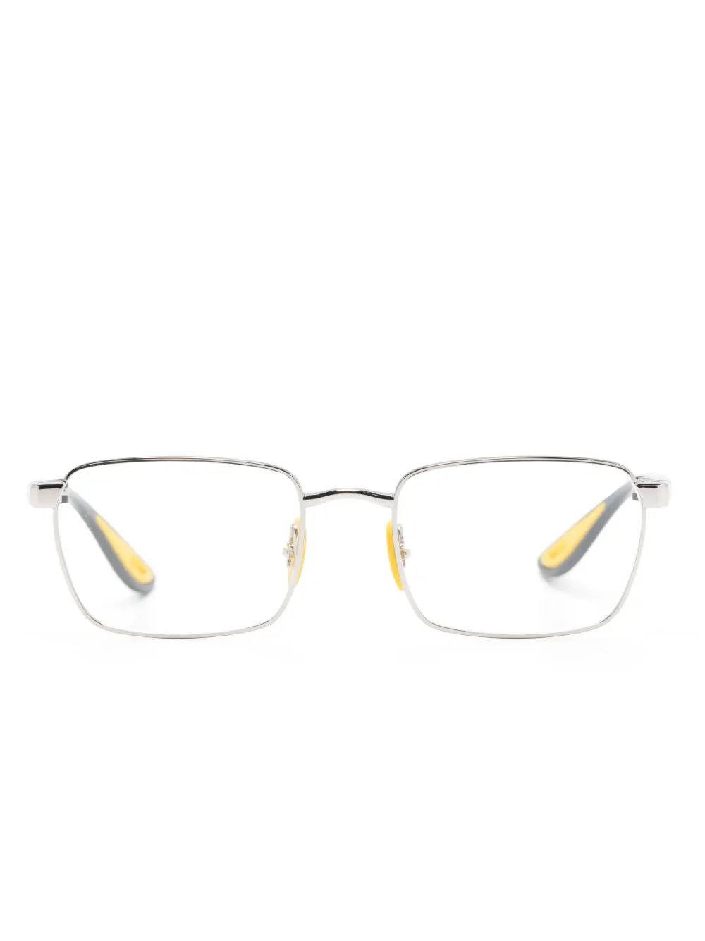 Ray-Ban polished square-frame glasses | Silver | Image 1