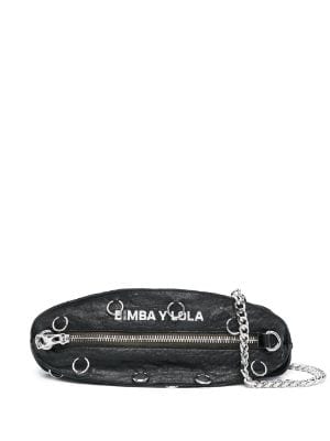 Bimba y Lola Small Ball Rings Leather Crossbody Bag Farfetch