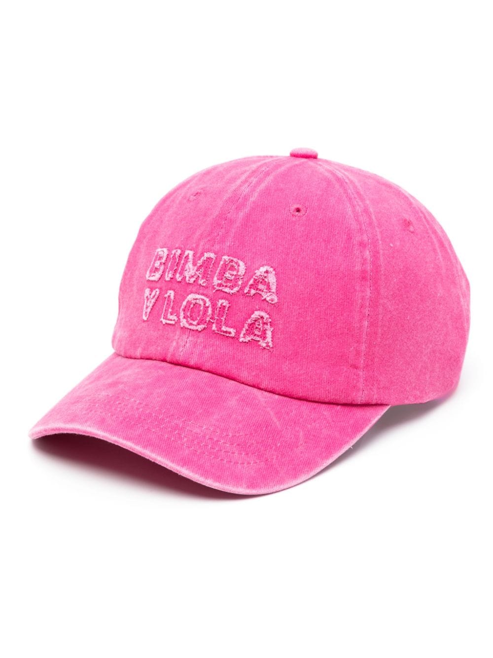 bimba y lola casquette à logo brodé - rose