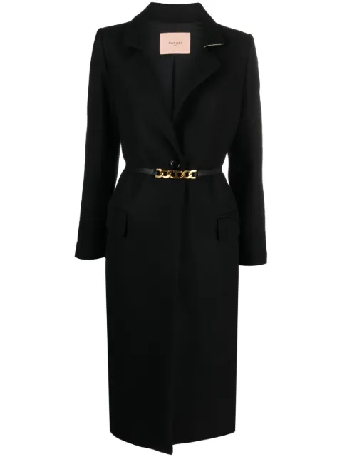 TWINSET single-breasted belted coat
