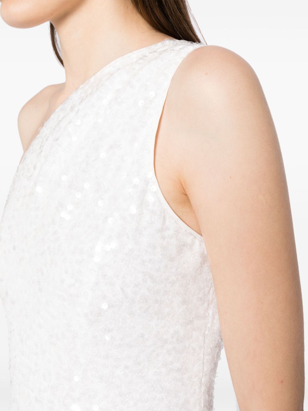 Shop Sachin & Babi Phoebe Sequin-embellished Dress In White