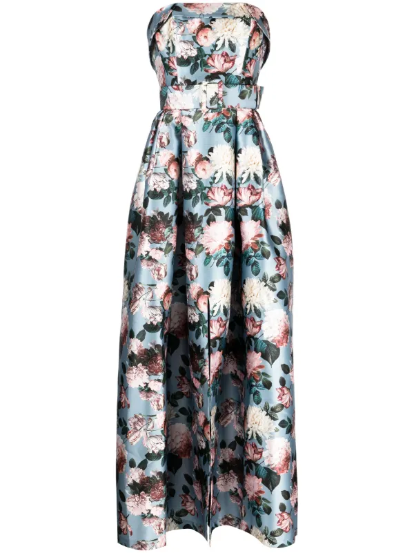 sachin and babi light blue dress Sachin & Babi Marlene Gown In Blue